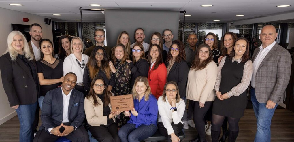 CAP team with award